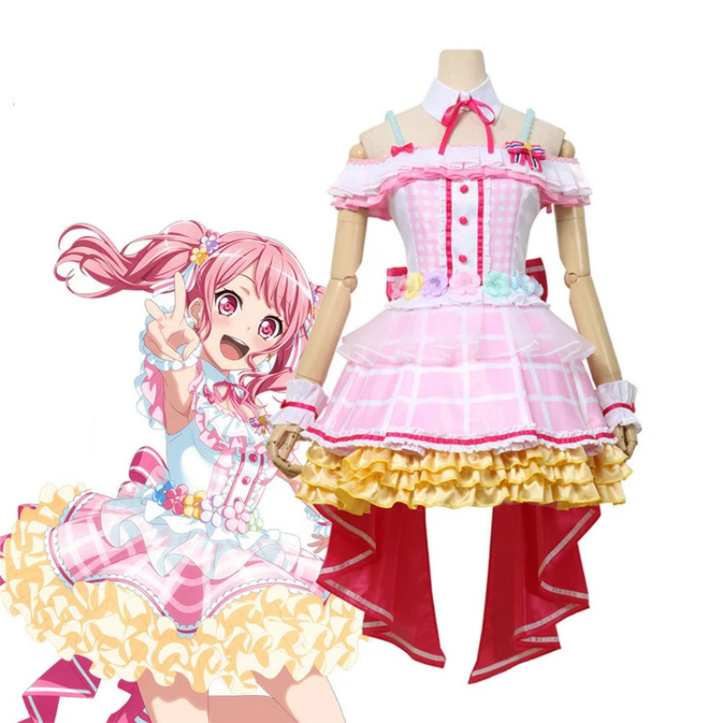 Maruyama Aya Anime Bang Dream! МАРУЯМА Айя маскарадный костюм, костюмы на Хэллоуин, одежда для женщин, розовые платья + штаны
Maruyama Aya Anime Bang Dream! МАРУЯМА Айя маскарадный костюм, костюмы на Хэллоуин, одежда для женщин, розовые платья + штаны