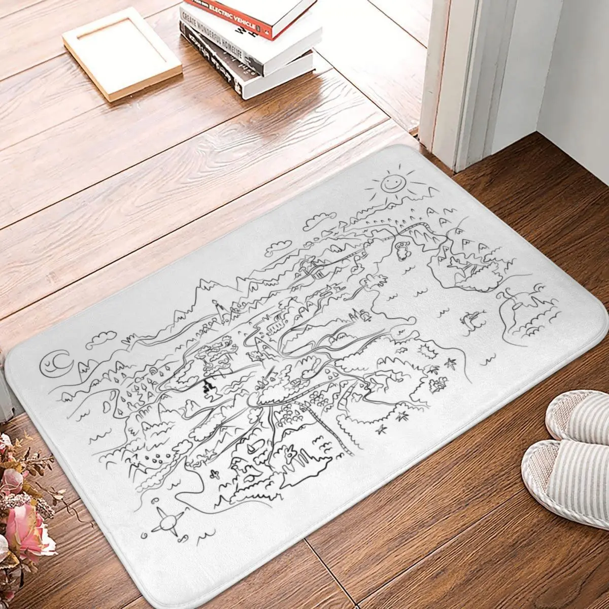 Equestria Map By Apple Bloom Doormat Carpet Mat Rug Polyester PVC Non-Slip Floor Decor Bath Bathroom Kitchen Balcony 40x60
Equestria Map By Apple Bloom Doormat Carpet Mat Rug Polyester PVC Non-Slip Floor Decor Bath Bathroom Kitchen Balcony 40x60