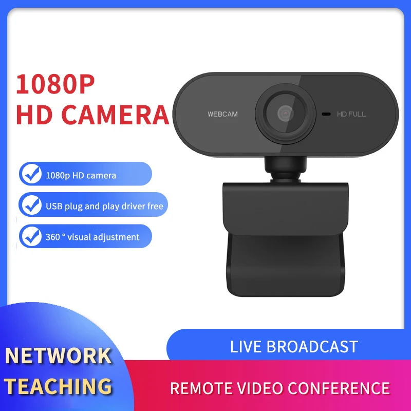 Webcam HD 1080P Computer PC Desktops WebCamera With Microphone Rotatable Cameras for Live Video Conference Work Blogger Youtube
Webcam HD 1080P Computer PC Desktops WebCamera With Microphone Rotatable Cameras for Live Video Conference Work Blogger Youtube