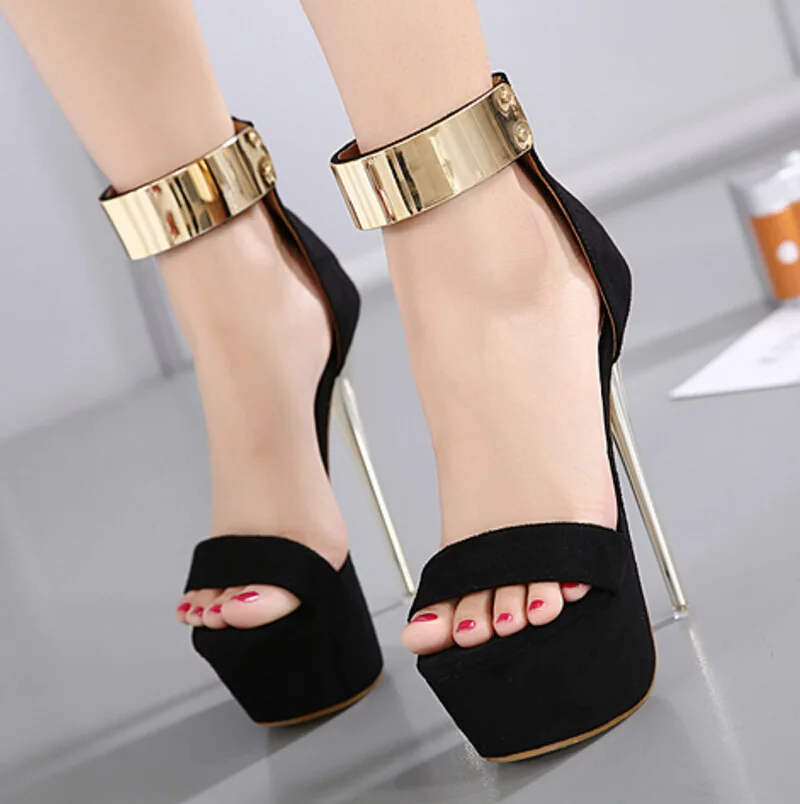 Fashion new style thin heel Sexy Black Waterproof platform sky high sandals women's shoes
Fashion new style thin heel Sexy Black Waterproof platform sky high sandals women's shoes
