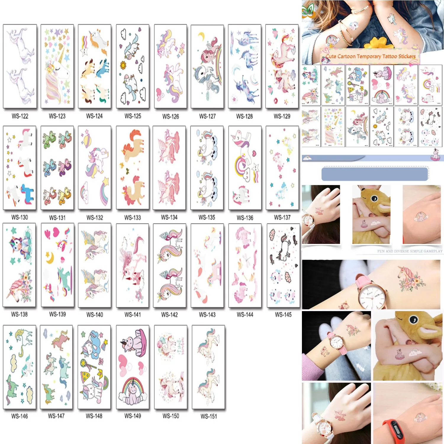 30pcs 10.5*6cm Cartoon Unicorn Little pony Tattoo Kid Cute Children Tatouage Body Art Waterproof Temporary Tattoo Sticker
30pcs 10.5*6cm Cartoon Unicorn Little pony Tattoo Kid Cute Children Tatouage Body Art Waterproof Temporary Tattoo Sticker