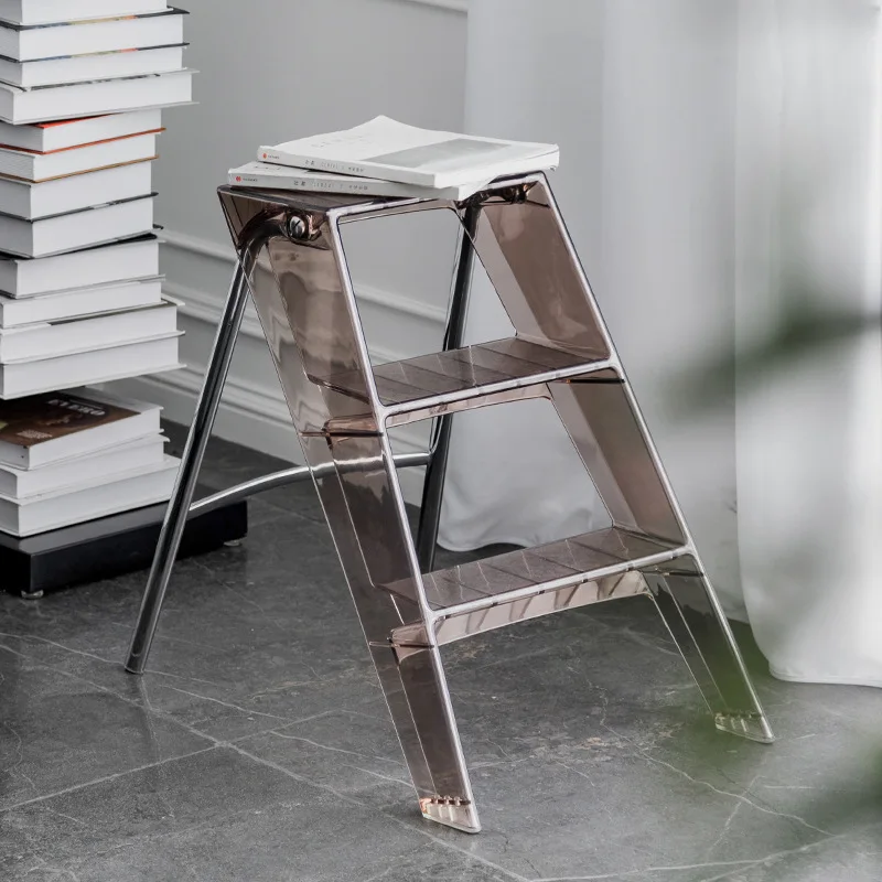 Concise Japanese Household Outdoor Ladder Transparent Acrylic Portable Foldable Ladder Straight Three-step Plastic Ladder INS
Concise Japanese Household Outdoor Ladder Transparent Acrylic Portable Foldable Ladder Straight Three-step Plastic Ladder INS