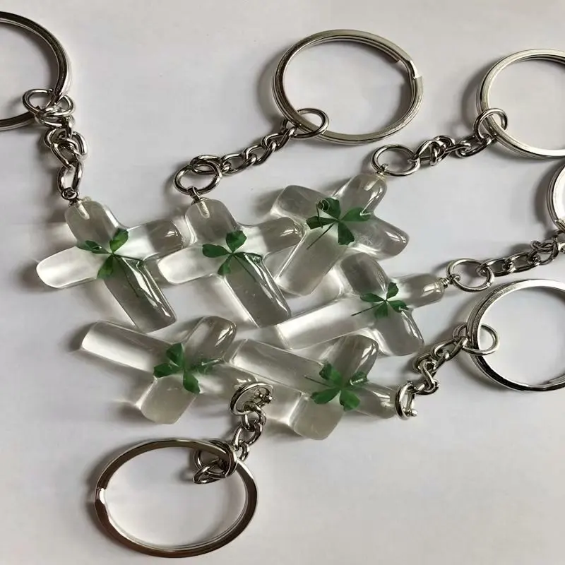 50 pcs Four Leaf Clover cool jewelry gift New arrivals handmade dry keychain
50 pcs Four Leaf Clover cool jewelry gift New arrivals handmade dry keychain