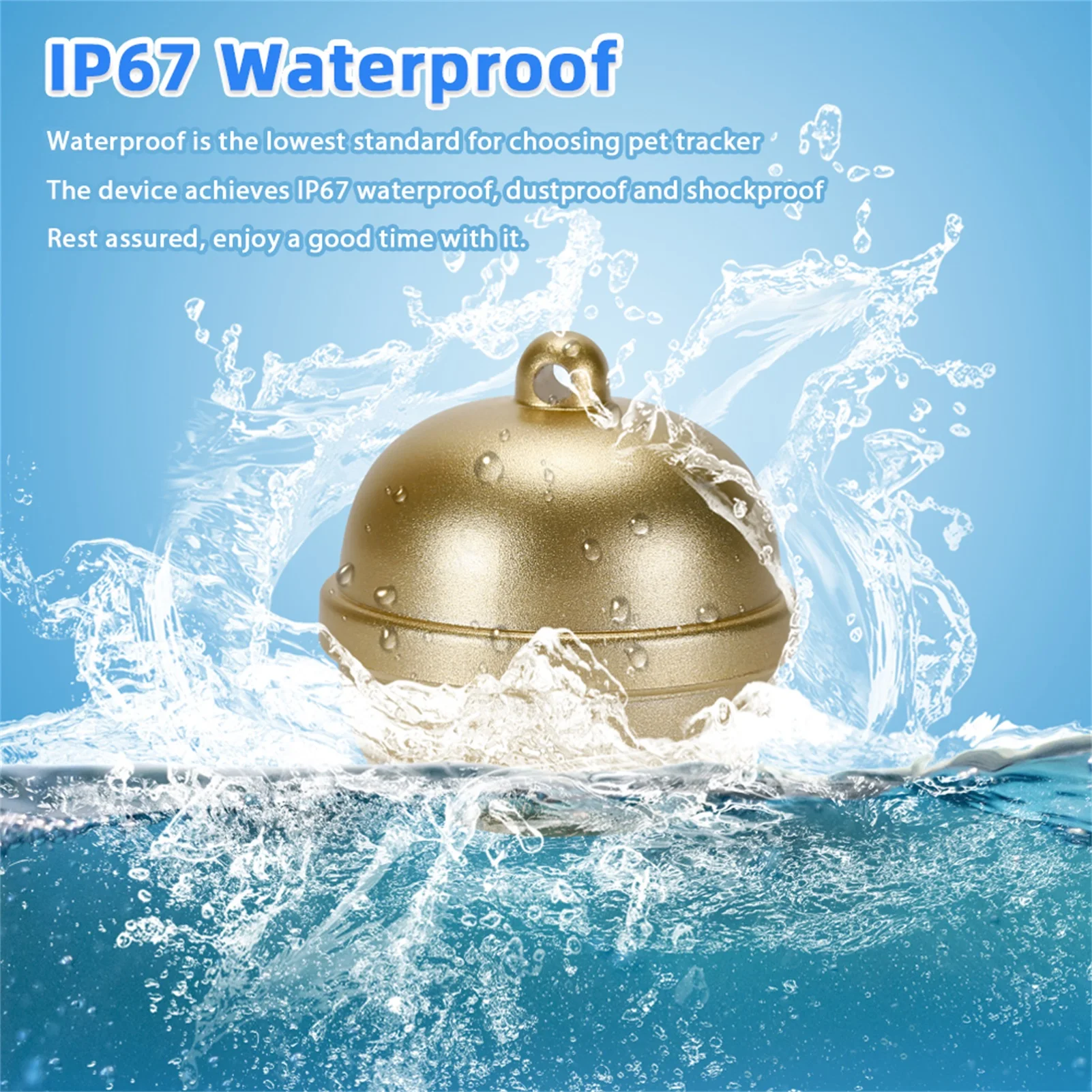 GPS Smart Pet Bell Locator Mini Anti-lost Waterproof Bluetooth Locator IP67 Waterproof Electronic Fence Positioning Collar
GPS Smart Pet Bell Locator Mini Anti-lost Waterproof Bluetooth Locator IP67 Waterproof Electronic Fence Positioning Collar