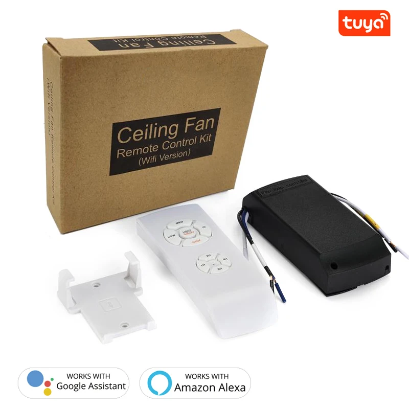 Smart Wifi Ceiling Fan Smart Remote Control Switch Timer Fan Speed Controller Works With Alexa Google Home AC 170V-220V
Smart Wifi Ceiling Fan Smart Remote Control Switch Timer Fan Speed Controller Works With Alexa Google Home AC 170V-220V