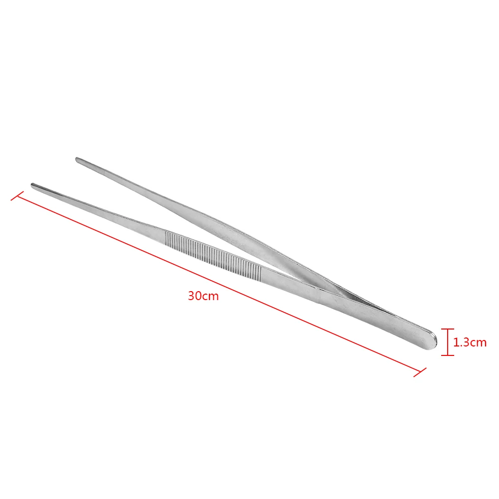 Stainless Steel Silver Long Food Tongs Straight Home Medical Tweezers Garden Kitchen Tool 30cm
Stainless Steel Silver Long Food Tongs Straight Home Medical Tweezers Garden Kitchen Tool 30cm