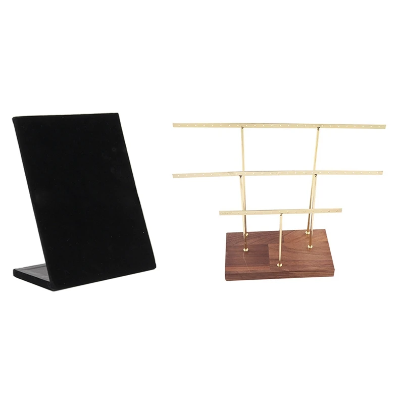 Velvet Display Stand 30 Pair Earring Standcolor Black & Display Rack Tree Organizer Metal Rack Golden Walnut
Velvet Display Stand 30 Pair Earring Standcolor Black & Display Rack Tree Organizer Metal Rack Golden Walnut