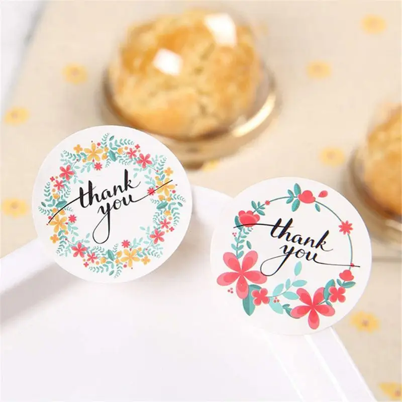 500pcs/roll 4 Styles Floral Thank You Stickers Seal Label for Small Shop Wedding Envelope Sticker
500pcs/roll 4 Styles Floral Thank You Stickers Seal Label for Small Shop Wedding Envelope Sticker