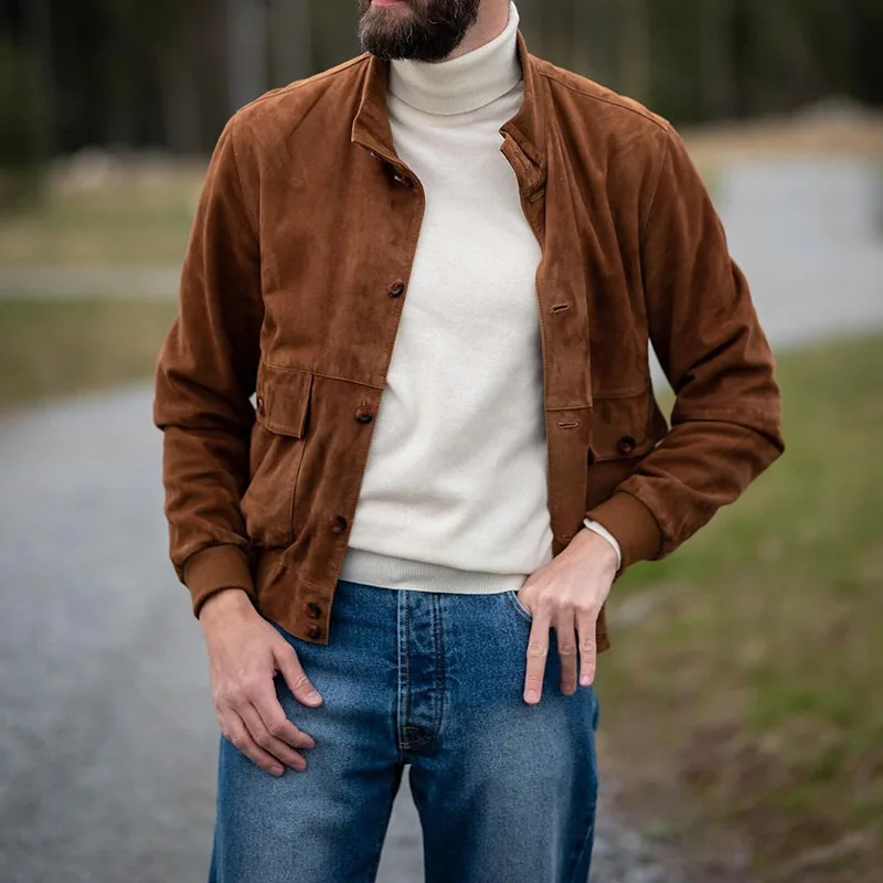 Autumn Winter Retro Buttoned Casual Coat Male Stand Collar Cardigan Tops Outwear Mens Long Sleeve Old Fashion Jacket Streetwear
Autumn Winter Retro Buttoned Casual Coat Male Stand Collar Cardigan Tops Outwear Mens Long Sleeve Old Fashion Jacket Streetwear