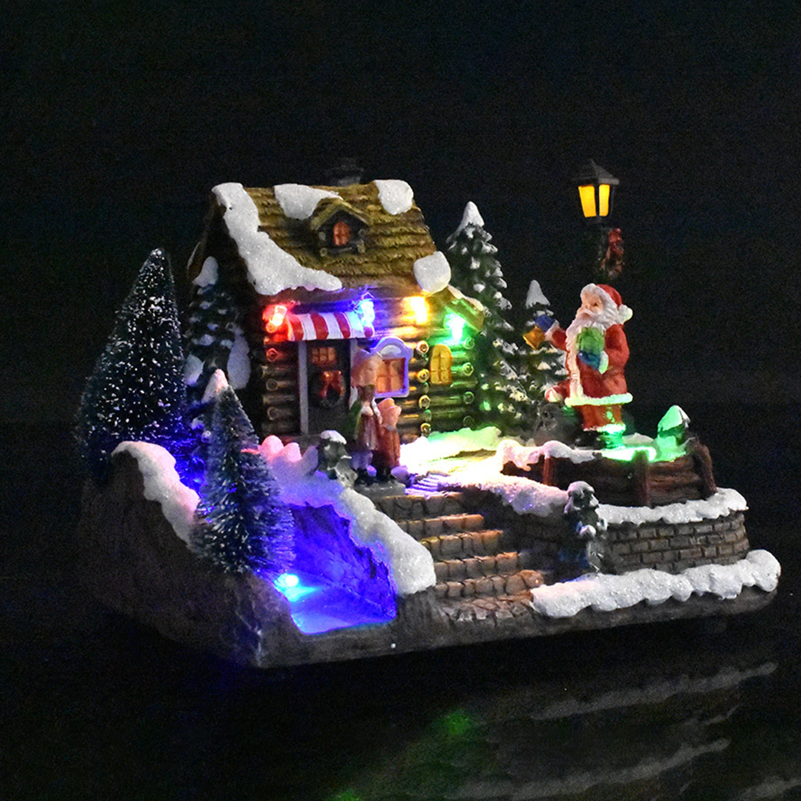 Resin Mini Christmas House Light and Music Miniature Village Dollhouse Farmhouse Set Xmas Desktop Garden Decoration Gift
Resin Mini Christmas House Light and Music Miniature Village Dollhouse Farmhouse Set Xmas Desktop Garden Decoration Gift