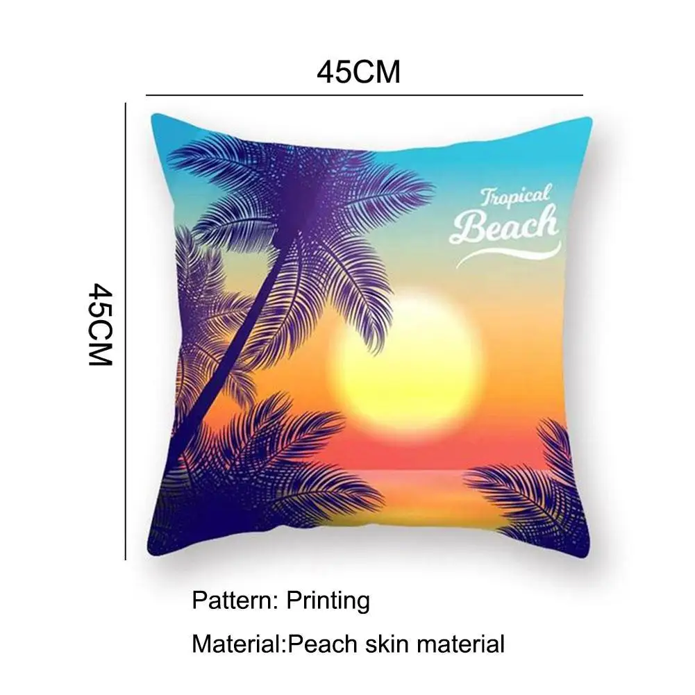 Cushion Cover Home Decoration Sofa Chair Car Decor Peach Beach Skin Summer Coconut Case Tree Pillow Printing 45*45cm B0Q4
Cushion Cover Home Decoration Sofa Chair Car Decor Peach Beach Skin Summer Coconut Case Tree Pillow Printing 45*45cm B0Q4