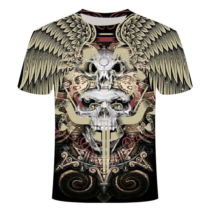 New in 2020, 3D printing, men's and women's T-shirts, punk T-shirts, tops, skull T-shirts, Gothic T-shirts, Asian specifications
New in 2020, 3D printing, men's and women's T-shirts, punk T-shirts, tops, skull T-shirts, Gothic T-shirts, Asian specifications