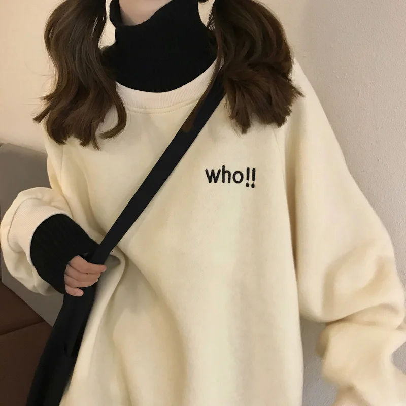 Womens Pullover Sweatshirts Hoodies Korean Ulzzang Harajuku Patchwork Long Sleeve Fleece Sweatshirt Female Casual Hoodie Tops
Womens Pullover Sweatshirts Hoodies Korean Ulzzang Harajuku Patchwork Long Sleeve Fleece Sweatshirt Female Casual Hoodie Tops