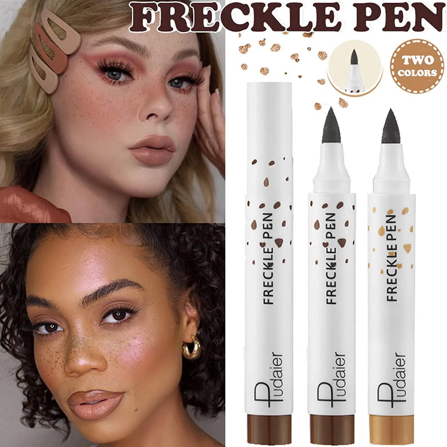 Natural Lifelike Freckle Pen Long Lasting Waterproof Brown Dot Pencil Makeup Sunkissed Spot Face Contouring Freckles Cosmetic
Natural Lifelike Freckle Pen Long Lasting Waterproof Brown Dot Pencil Makeup Sunkissed Spot Face Contouring Freckles Cosmetic