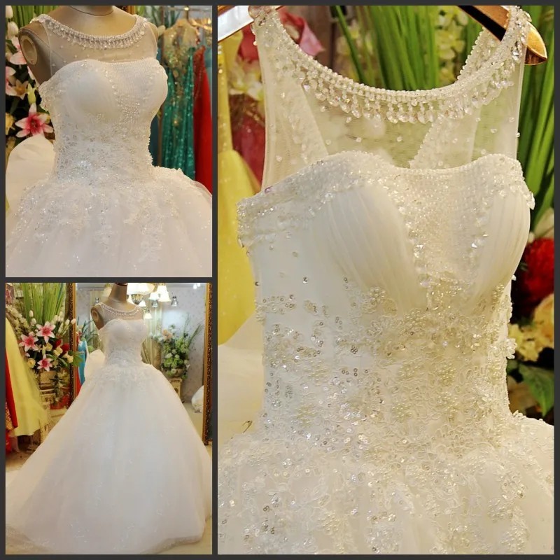 Real Sample Ball Gown Scoop Long Train Luxury Lace Beaded White Ivory Wedding Dresses Wedding Gowns 2015 Free Shipping JO66
Real Sample Ball Gown Scoop Long Train Luxury Lace Beaded White Ivory Wedding Dresses Wedding Gowns 2015 Free Shipping JO66