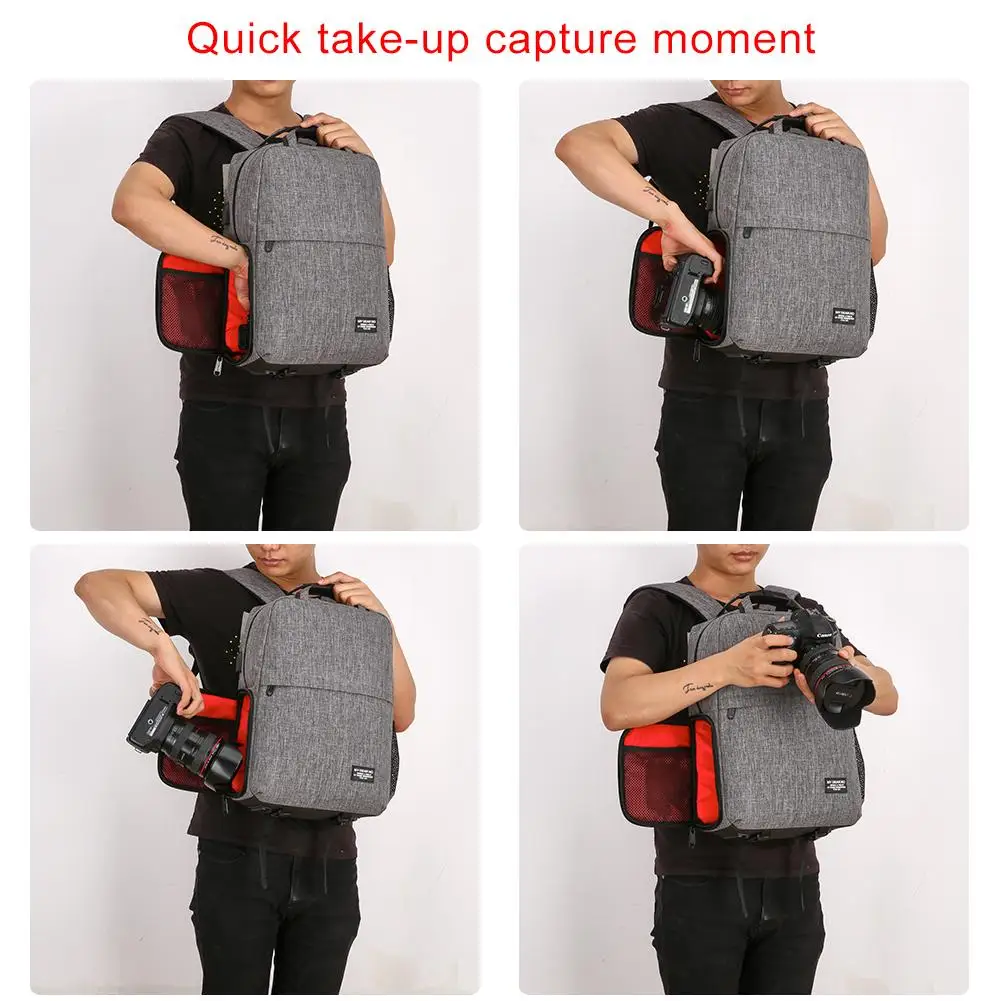 DSLR Camera Backpack 15.6" Laptop Compartment Waterproof Photographer Camera Bag For Canon Nikon Sony Pentax Camera
DSLR Camera Backpack 15.6" Laptop Compartment Waterproof Photographer Camera Bag For Canon Nikon Sony Pentax Camera