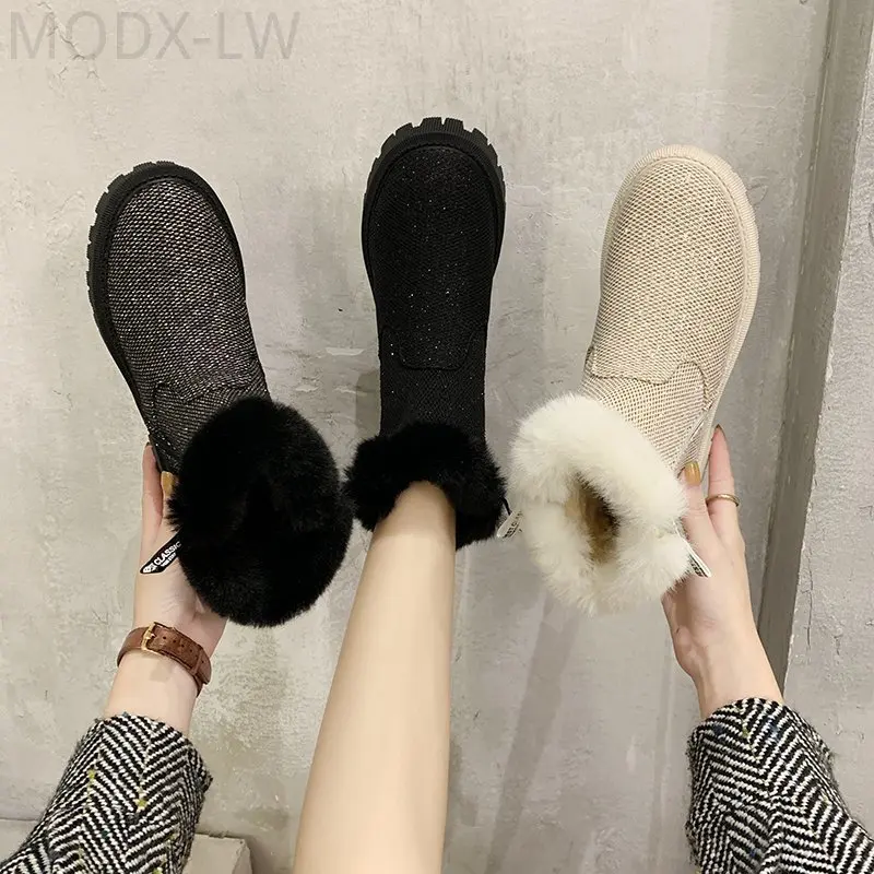 Winter non-slip comfortable and warm snow boots women's new fashion all-match hot-selling round toe outdoor walking short boots
Winter non-slip comfortable and warm snow boots women's new fashion all-match hot-selling round toe outdoor walking short boots