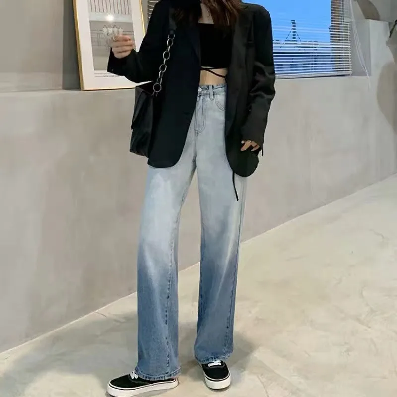 Woman Jeans High Waist Clothes Wide Leg Denim Clothing Blue Streetwear Vintage Quality Nice Vogue Harajuku Straight Pants
Woman Jeans High Waist Clothes Wide Leg Denim Clothing Blue Streetwear Vintage Quality Nice Vogue Harajuku Straight Pants