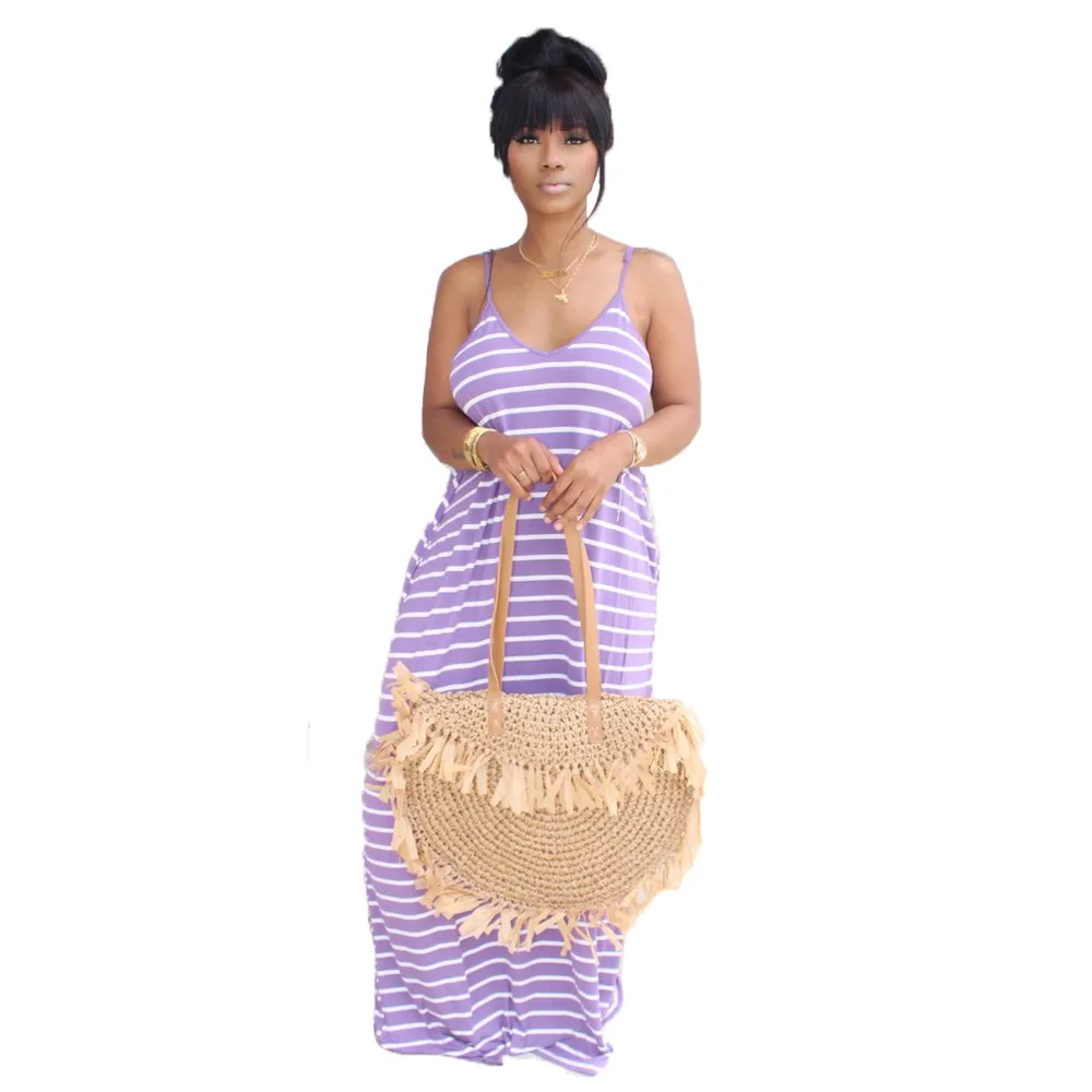 Elegant Striped Print Strapless Backless Beach Loose Long Maxi Dress Women Sexy Backless Evening Party Club Dresses Vestidos
Elegant Striped Print Strapless Backless Beach Loose Long Maxi Dress Women Sexy Backless Evening Party Club Dresses Vestidos