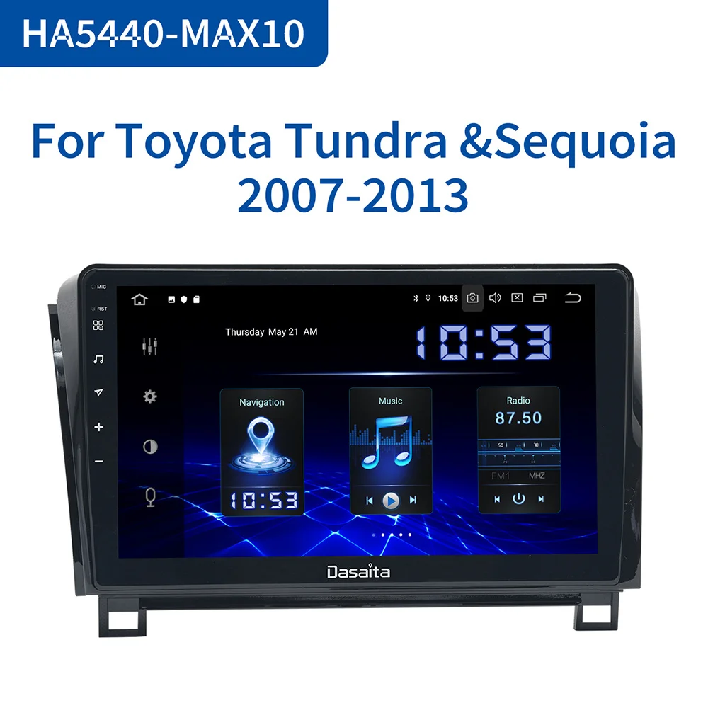 Dasaita Android 10.0 Car GPS Radio For Toyota Tundra 2007-2013 Sequoia 2008- Multimedia player 10.2" IPS BT5.0 DSP Carplay
Dasaita Android 10.0 Car GPS Radio For Toyota Tundra 2007-2013 Sequoia 2008- Multimedia player 10.2" IPS BT5.0 DSP Carplay