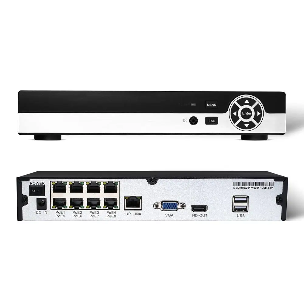 Сетевой видеорегистратор Seculink 4CH 8CH PoE NVR 1080P 3MP ONVIF расширенное декодирование