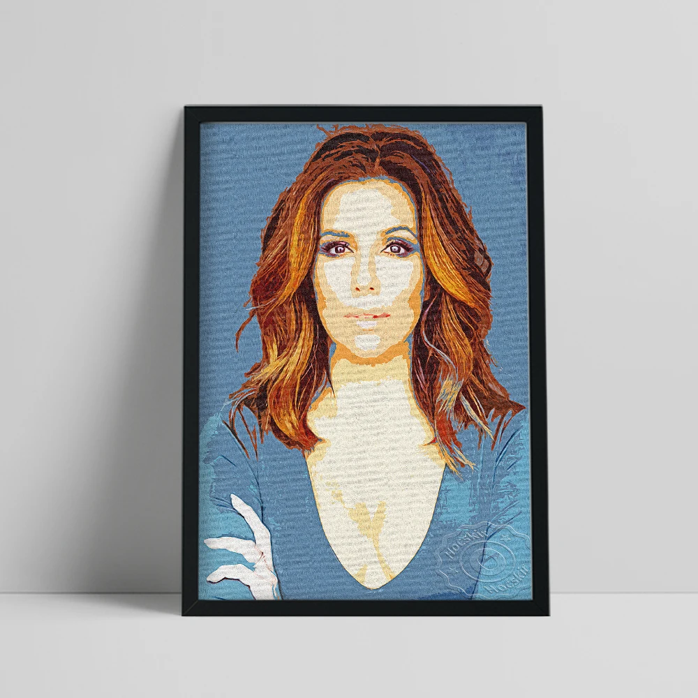 American Actress Eva Longoria Print, Movie Female Star Wall Art, Long Hair Elegant Woman Portrait Painting, Longoria Fans Gift
American Actress Eva Longoria Print, Movie Female Star Wall Art, Long Hair Elegant Woman Portrait Painting, Longoria Fans Gift
