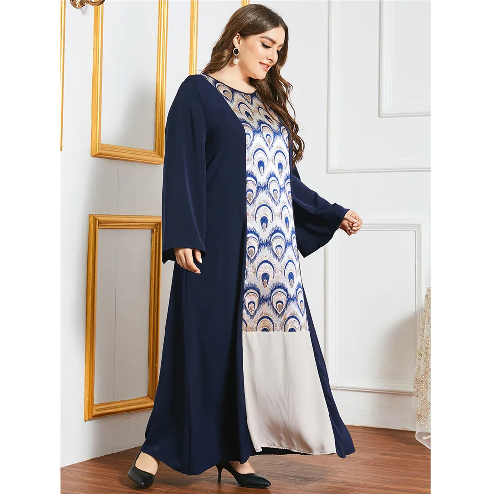 Muslim Patchwork Long Dress Abaya Women Arab Loose Casual O-neck Kaftan Long Sleeve Spring Autumn Vestido Caftan Turkish Fashion
Muslim Patchwork Long Dress Abaya Women Arab Loose Casual O-neck Kaftan Long Sleeve Spring Autumn Vestido Caftan Turkish Fashion