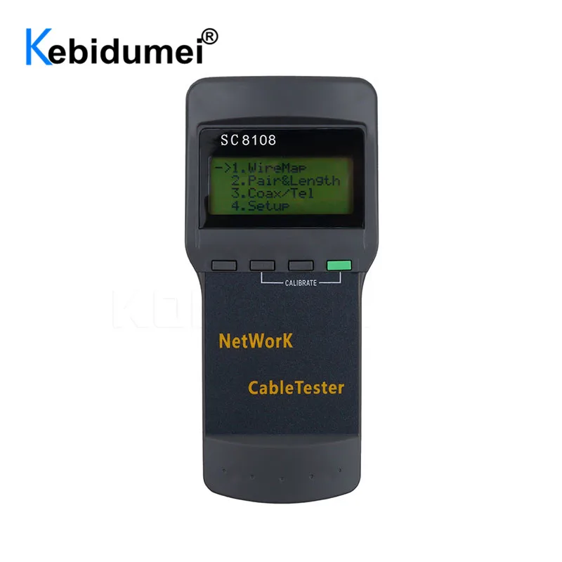 ЖК-дисплей SC8108 сетевой тестер метр RJ45 Cat5e Cat6 UTP Unshield LAN Cable Tester RJ11 телефонный кабель метр портативный
ЖК-дисплей SC8108 сетевой тестер метр RJ45 Cat5e Cat6 UTP Unshield LAN Cable Tester RJ11 телефонный кабель метр портативный