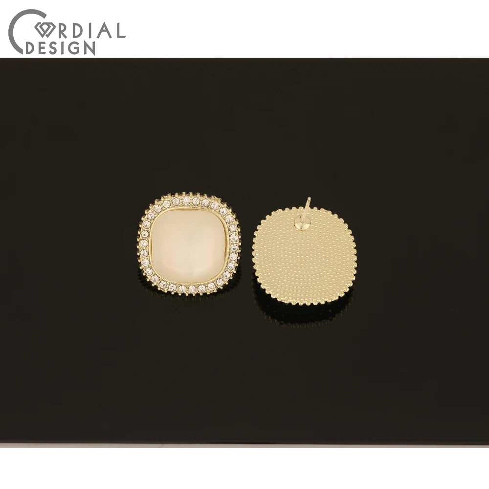 Cordial Design 50Pcs 20*20MM Jewelry Accessories/Square Shape/Resin Effect/Earrings Findings Components/Rhinestone Earrings Stud
Cordial Design 50Pcs 20*20MM Jewelry Accessories/Square Shape/Resin Effect/Earrings Findings Components/Rhinestone Earrings Stud