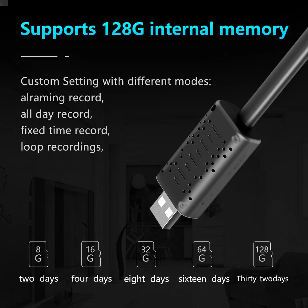Portable Mini 4K Smart Wifi USB Camera Real-time Surveillance IP Camera HD 1080P P2P CCTV Vision Motion Detection Loop Recording
Portable Mini 4K Smart Wifi USB Camera Real-time Surveillance IP Camera HD 1080P P2P CCTV Vision Motion Detection Loop Recording