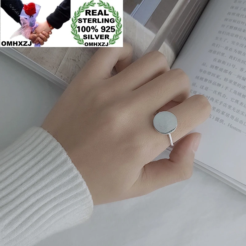 OMHXZJ Wholesale HC129 European Fashion Hot Woman Girl Birthday Party Gift Vintage Round 100% 925 Sterling Silver Resizable Ring
OMHXZJ Wholesale HC129 European Fashion Hot Woman Girl Birthday Party Gift Vintage Round 100% 925 Sterling Silver Resizable Ring