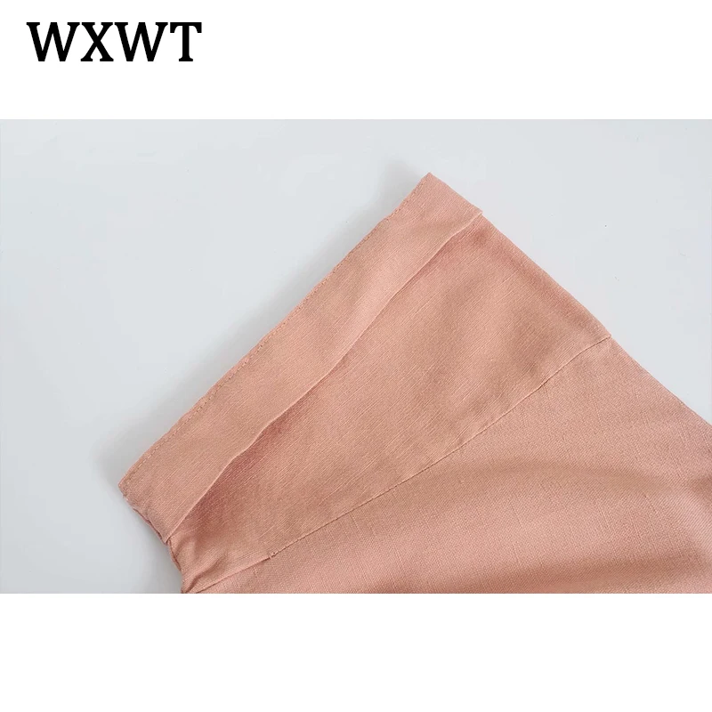 WXWT Women Solid Long Jumpsuit with Belt 2021 Summer Short Sleeve Pocket Female High Street Jumpsuit OZZ9988
WXWT Women Solid Long Jumpsuit with Belt 2021 Summer Short Sleeve Pocket Female High Street Jumpsuit OZZ9988