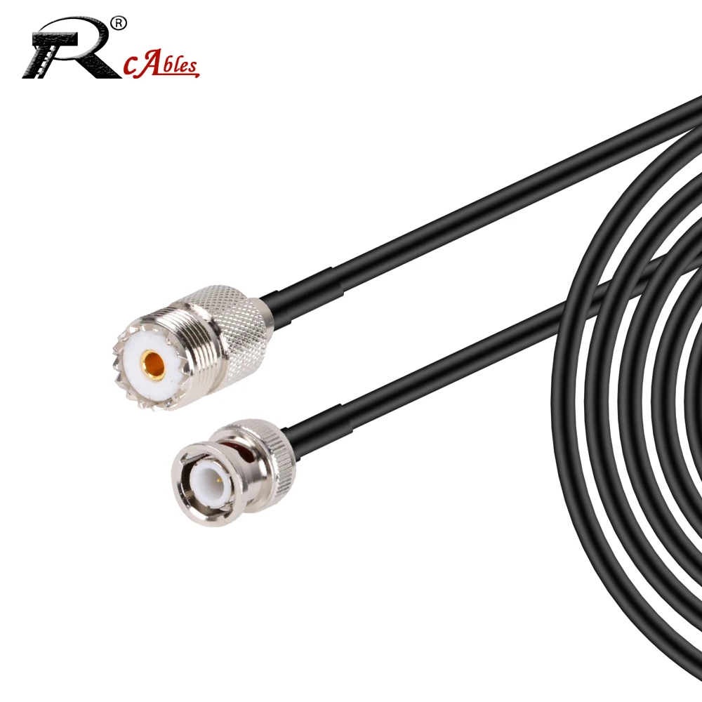 RG58 Cable BNC Male to UHF Male Plug PL259 Connector RF Coaxial Pigtail Extension Jumper Cable Wire Cord 1M 2M 5M 10M 
RG58 Cable BNC Male to UHF Male Plug PL259 Connector RF Coaxial Pigtail Extension Jumper Cable Wire Cord 1M 2M 5M 10M