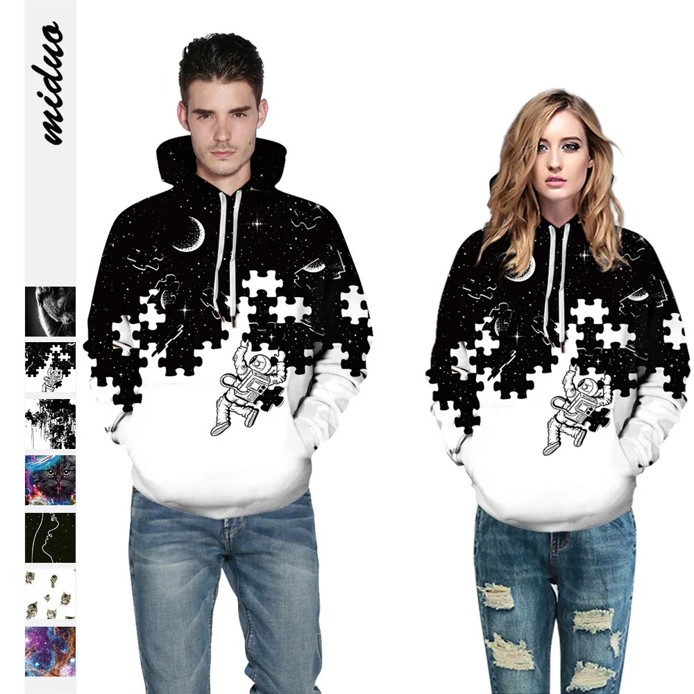 Donsignet 2021 Autumn New Astronaut Digital Print Couples Pullover Hooded Long Sleeve Sweatshirt Women Loose Fashion Hoodies
Donsignet 2021 Autumn New Astronaut Digital Print Couples Pullover Hooded Long Sleeve Sweatshirt Women Loose Fashion Hoodies