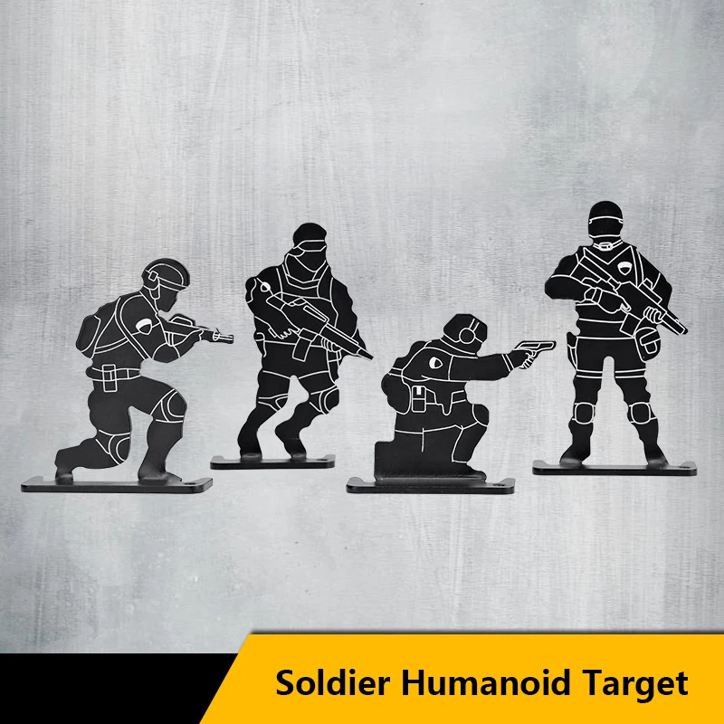 4pcs Metal Shooting Target Plinking Target Soldier Humanoid Target Tactical Equipment Shooting Range Training Shooting Target
4pcs Metal Shooting Target Plinking Target Soldier Humanoid Target Tactical Equipment Shooting Range Training Shooting Target