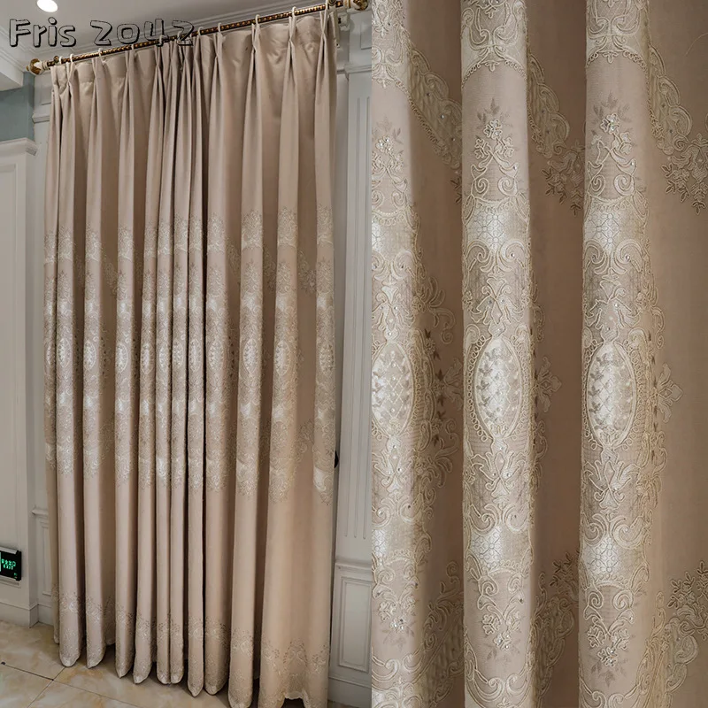 Turkish Cotton Curtain Water Soluble Embroidery Curtain Finished Custom Blackout Curtains for Living Dining Room Bedroom
Turkish Cotton Curtain Water Soluble Embroidery Curtain Finished Custom Blackout Curtains for Living Dining Room Bedroom