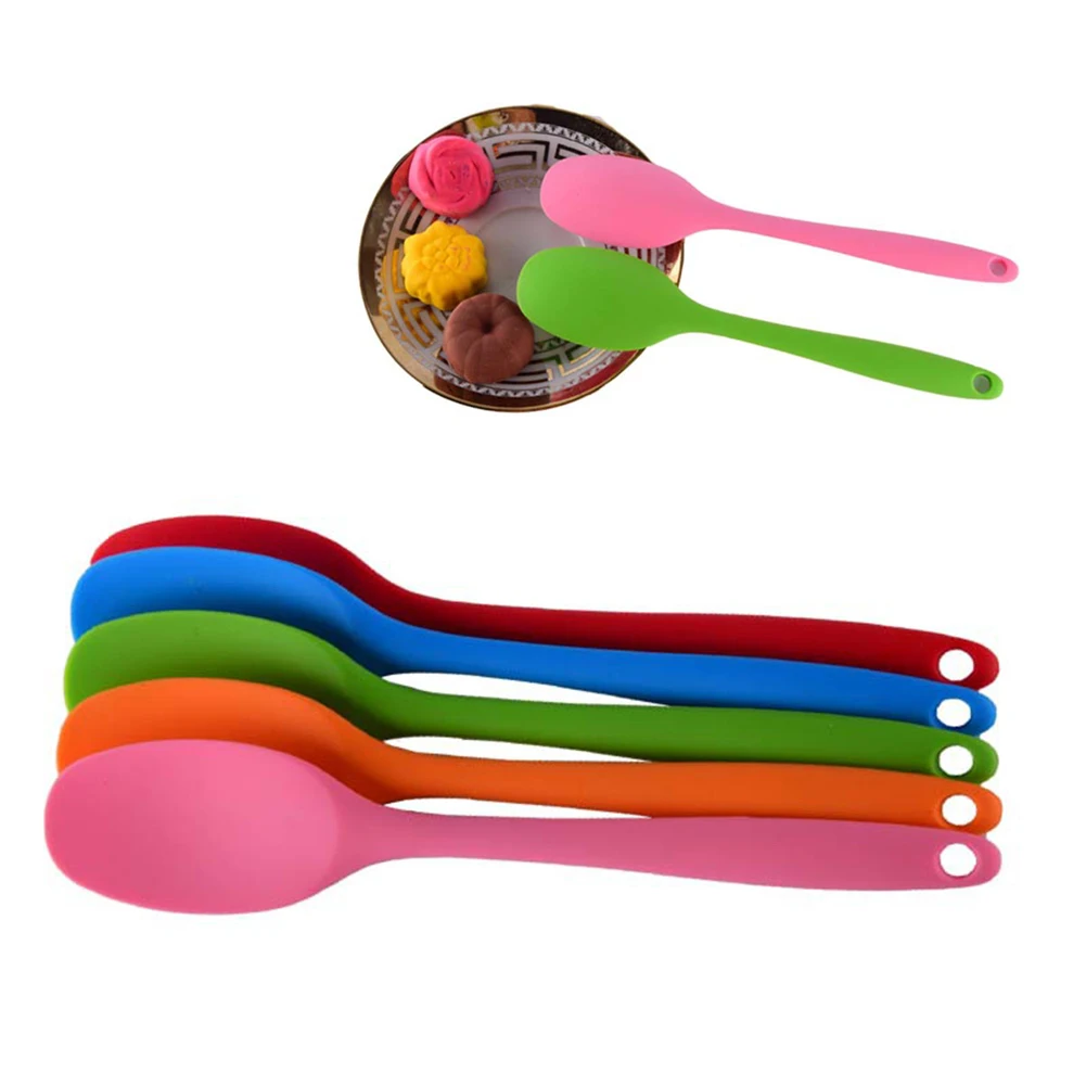 Silicone Spoon Large And Small Soup Spoon with Long Handle High Temperature Resistant Kitchen Tool Cake Baking Scraper Spoon
Silicone Spoon Large And Small Soup Spoon with Long Handle High Temperature Resistant Kitchen Tool Cake Baking Scraper Spoon