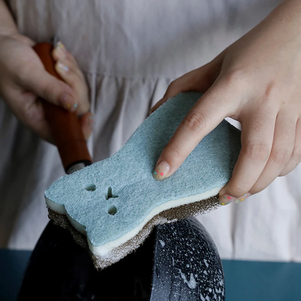 High Quality 4 Pcs Cute Cat Shape Sponge 3 Layer Sponge Strong Water Absorption Dishwashing Sponge Kitchen Cleaning Tool
High Quality 4 Pcs Cute Cat Shape Sponge 3 Layer Sponge Strong Water Absorption Dishwashing Sponge Kitchen Cleaning Tool