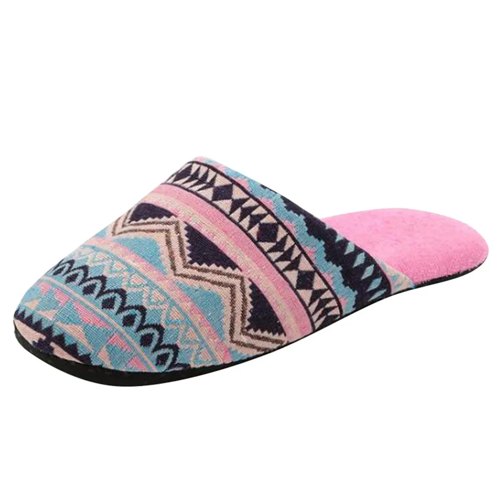 SAGACE Women's shoes Women's House Slipper Winter Cotton Fabric Memory Slip On Anti-Skid Sole Slippers Flat printing Flip-flops
SAGACE Women's shoes Women's House Slipper Winter Cotton Fabric Memory Slip On Anti-Skid Sole Slippers Flat printing Flip-flops