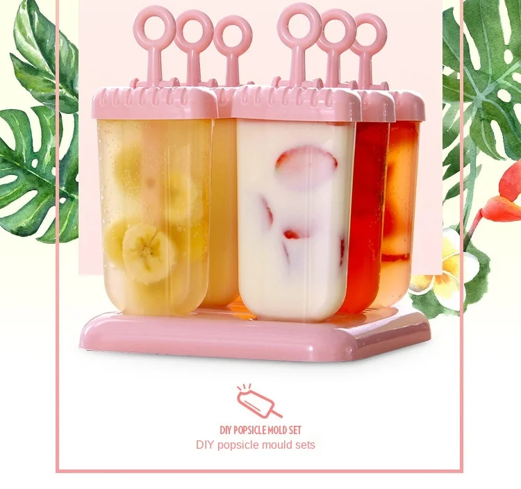 DIY Ice Candy Mold Ice Cube Six Grid Summer Home Children Homemade Ice-cream Mold Making Box Refrigerator Fast Frozen Tool
DIY Ice Candy Mold Ice Cube Six Grid Summer Home Children Homemade Ice-cream Mold Making Box Refrigerator Fast Frozen Tool
