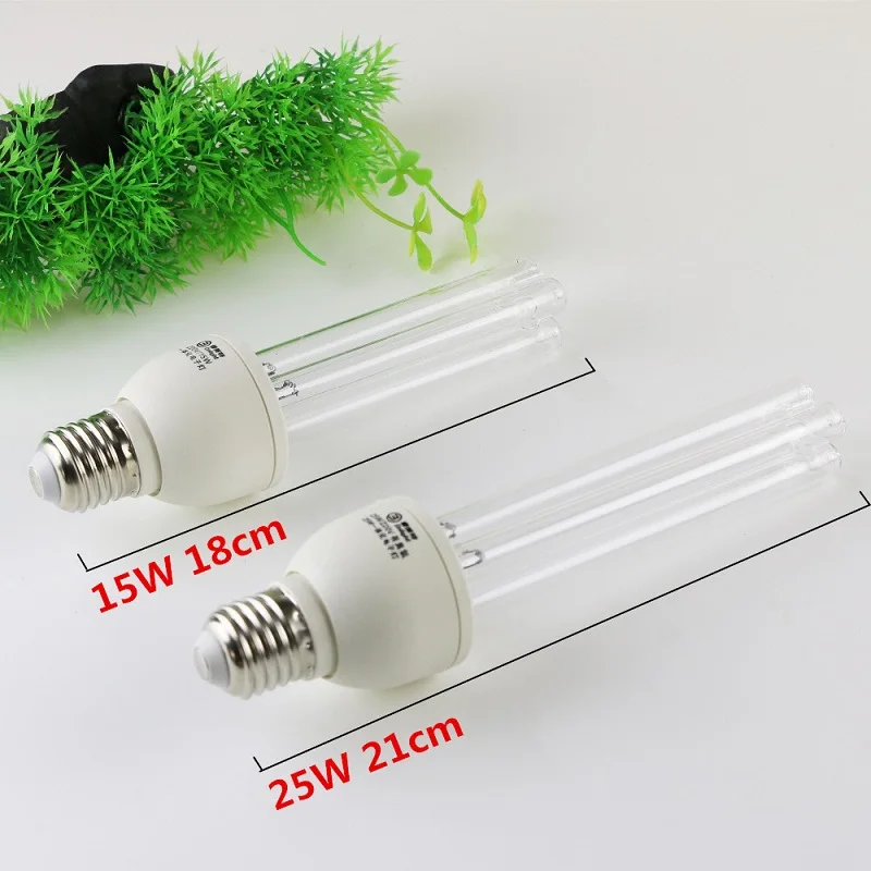 Quartz UVC Germicidal Lamp Bulb Disinfection Lamp Ozone Sterilization Mites Lights Germicidal Lamp Bulb E27 AC220V 15W 25W
Quartz UVC Germicidal Lamp Bulb Disinfection Lamp Ozone Sterilization Mites Lights Germicidal Lamp Bulb E27 AC220V 15W 25W