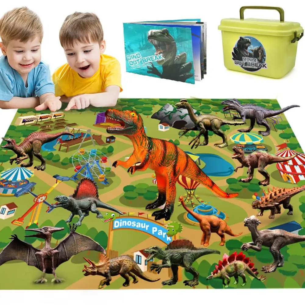 Dinosaur Toys- 34 PCS Educational Realistic Dinosaur Figures for 6 5 4 3 Years Old Boys Girls Kids with Activity Play Mat
Dinosaur Toys- 34 PCS Educational Realistic Dinosaur Figures for 6 5 4 3 Years Old Boys Girls Kids with Activity Play Mat