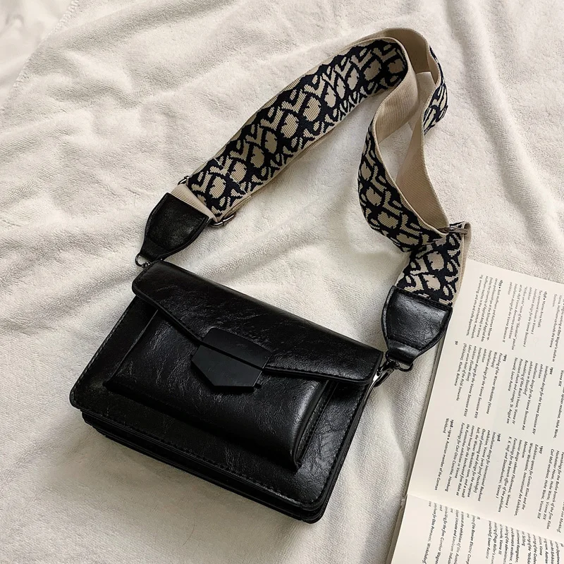 flap Messenger Handbags Casual Solid Shoulder Bags for women wild fashion atmosphere wide crossbody bag
flap Messenger Handbags Casual Solid Shoulder Bags for women wild fashion atmosphere wide crossbody bag