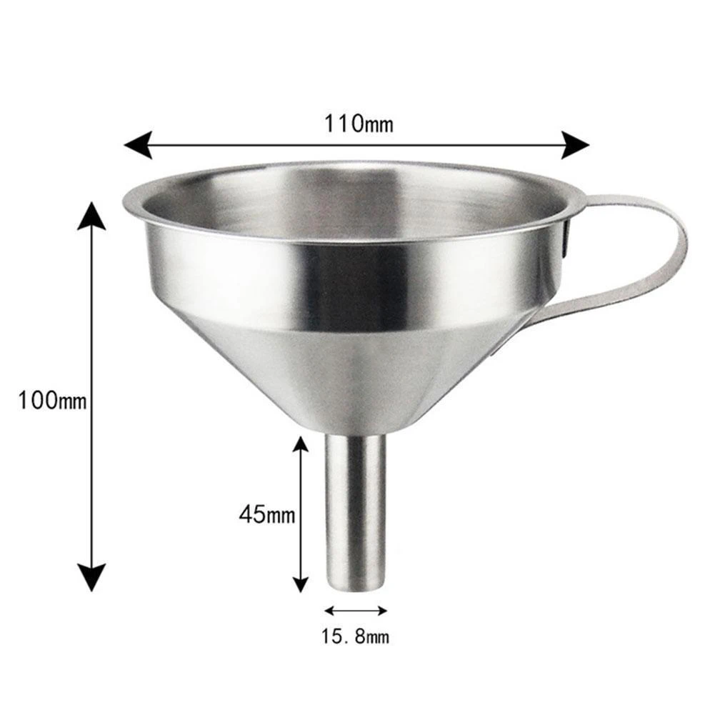 3 Sizes Stainless Steel Funnel Wide Mouth Cooking Oil Liquid Flask Filter Kitchen Funnels For Bottle Canning Gadgets
3 Sizes Stainless Steel Funnel Wide Mouth Cooking Oil Liquid Flask Filter Kitchen Funnels For Bottle Canning Gadgets