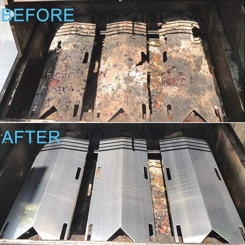 LBER 2PC Stainless Steel Barbecue Hot Plate Flame Plate Flame Diffuser Heat Plate for Gas Grill Cover 17 1/4 x 6 15/16 Inches
LBER 2PC Stainless Steel Barbecue Hot Plate Flame Plate Flame Diffuser Heat Plate for Gas Grill Cover 17 1/4 x 6 15/16 Inches