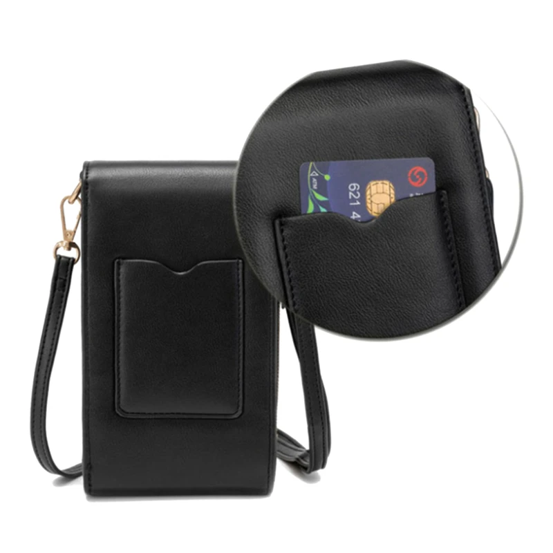 Solid Color Soft Pu Leather Wallet Mobile Phone Bag For Female Mini Card Holder For Vertical Coin Purse Vertical Shoulder Bag
Solid Color Soft Pu Leather Wallet Mobile Phone Bag For Female Mini Card Holder For Vertical Coin Purse Vertical Shoulder Bag