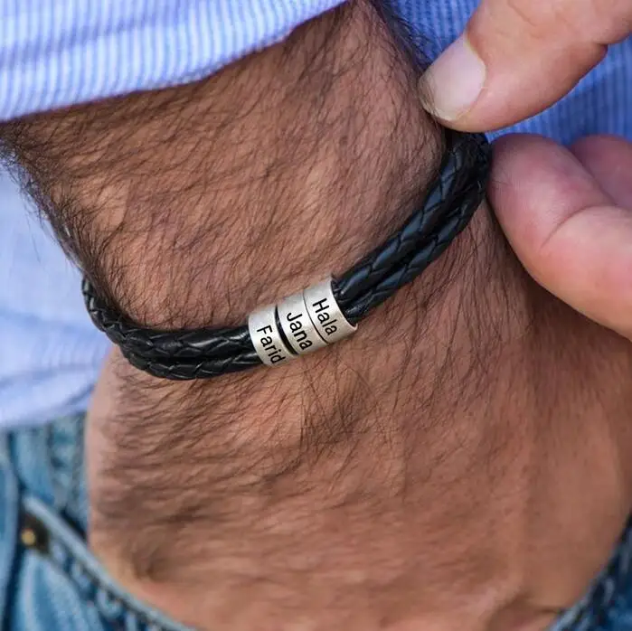 Custom bradied bracelet for men jewelry 
Custom bradied bracelet for men jewelry