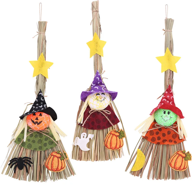 new Halloween decorative items decorate restaurants and bars in a sunny day with doll broomsticks
new Halloween decorative items decorate restaurants and bars in a sunny day with doll broomsticks