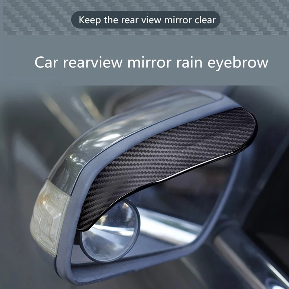 2pcs Car Side Rear View Mirror Rain Eyebrow Visor Carbon Fiber Look Sun Shade Snow Shield Cover Car Accessories
2pcs Car Side Rear View Mirror Rain Eyebrow Visor Carbon Fiber Look Sun Shade Snow Shield Cover Car Accessories