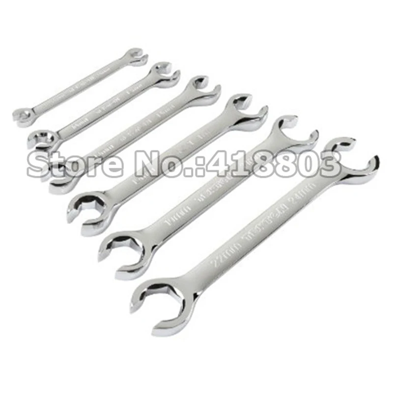 6pcs Flare Nut Wrench Set of Multitools Oil Pipe Spanner Kit Full Polish High Torque Hand Tool 12pt 8~19mm
6pcs Flare Nut Wrench Set of Multitools Oil Pipe Spanner Kit Full Polish High Torque Hand Tool 12pt 8~19mm